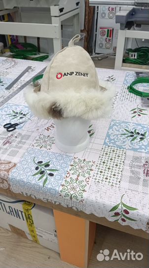 Банная шапка из овчины