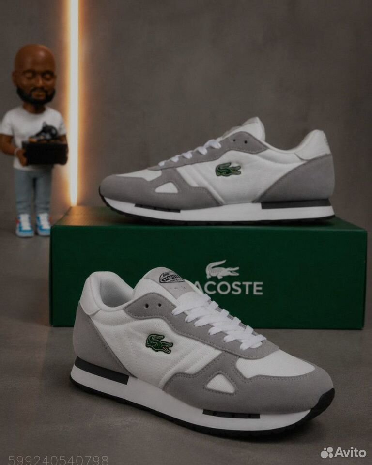 Кроссовки Lacoste 1933 белые, Сибай