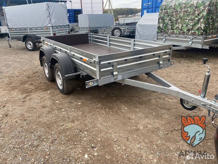 Прицеп с крышкой 817733.022 Н1500мм двухосный