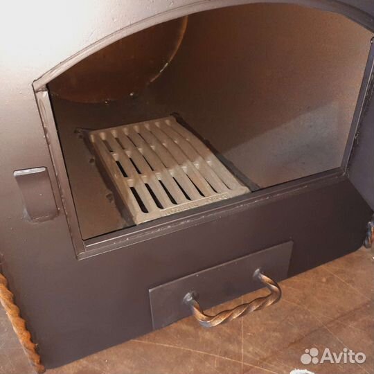 Печь с закрытой каменкой из 530-й трубы