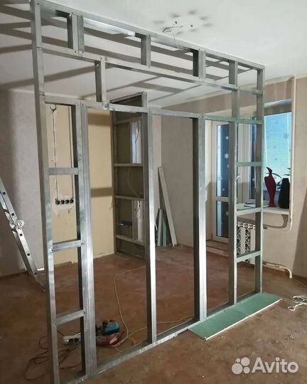 Монтаж перегородок