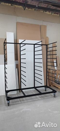 Стеллаж для сушки покрашенных деталей(передвижной)