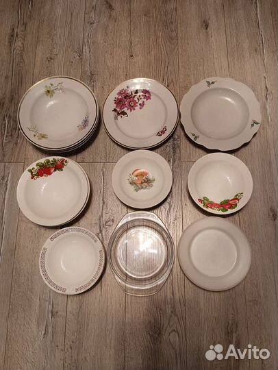 Супница фарфор ссср, тарелки, кружки