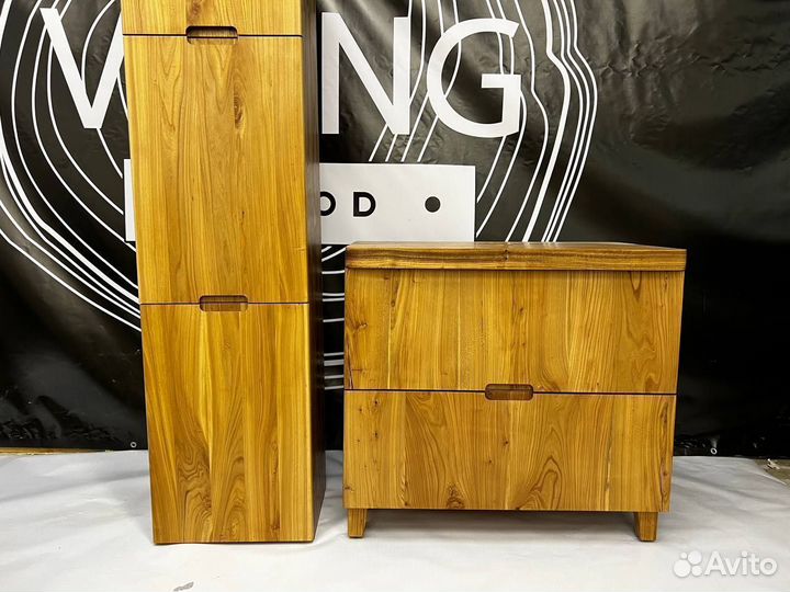 Тумба под раковину из массива с ящиками