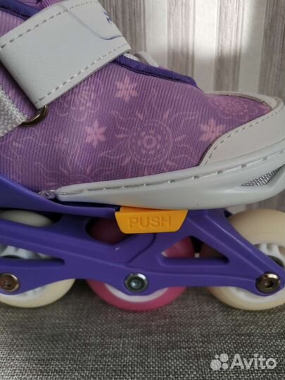 Ролики детские новые раздвижные +защита и шлем