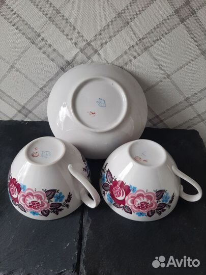 Чайные чашки с блюдцами СССР