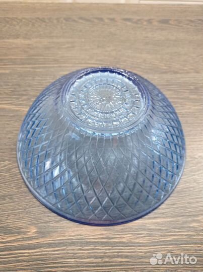 Посуда цветное синее стекло винтаж