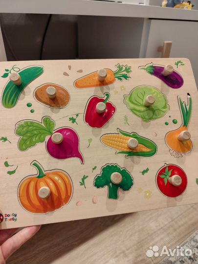 Рамки-вкладыши для малыша: фрукты, овощи и звери