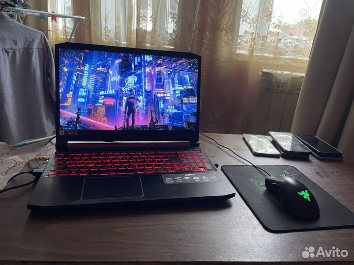 Игровой ноутбук acer nitro 5, ryzen 5, gtx 1650