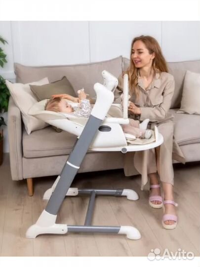 Стул для кормления/шезлонг/качели 3в1