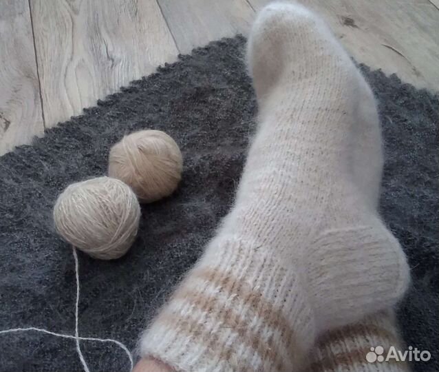 Носочки женские из пуха померанского шпица