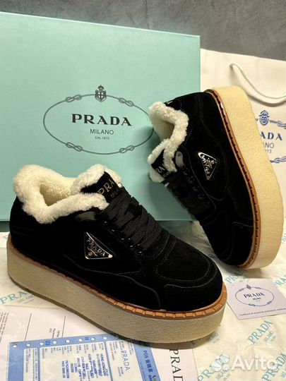 Кроссовки зимние Prada 