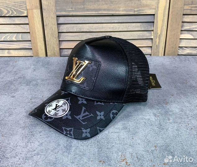 Кепка бейсболка Louis Vuitton чёрная