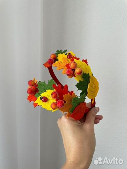 Ободок для волос ручной работы