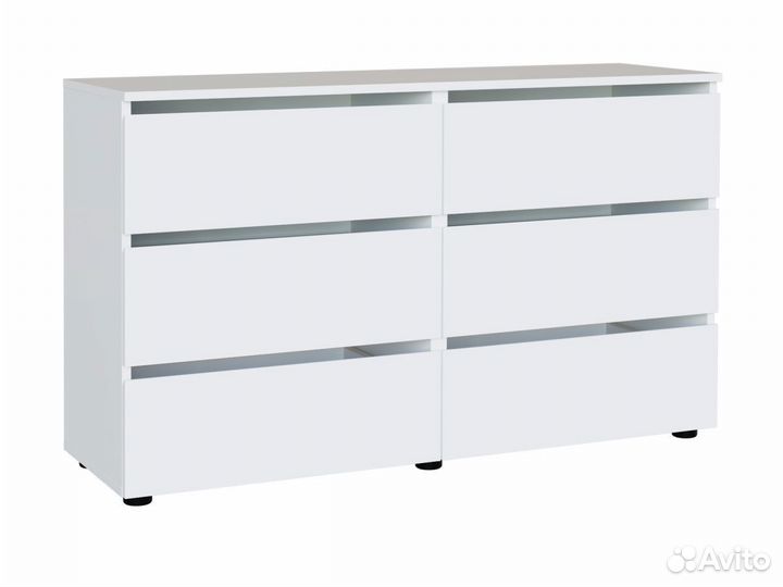 Комод Токио Белый текстурный