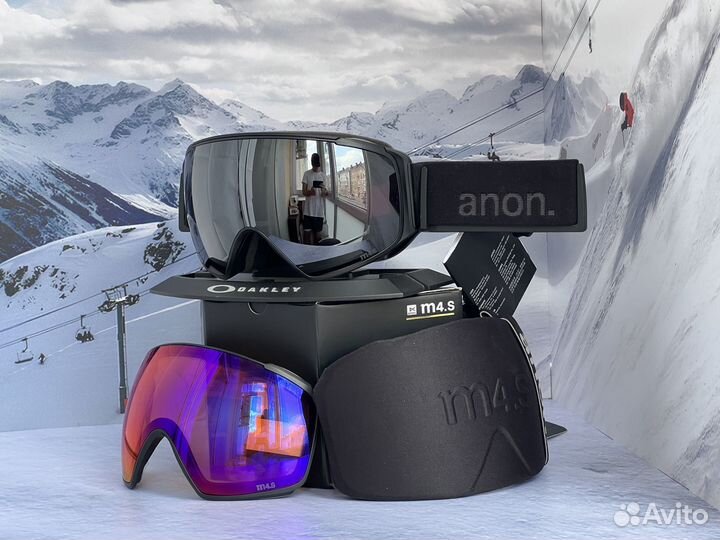 Горнолыжная маска Anon M4s Toric Onyx + Violet