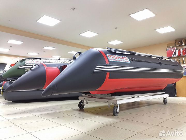 Лодка mishimo спорт 430 в красном цвете