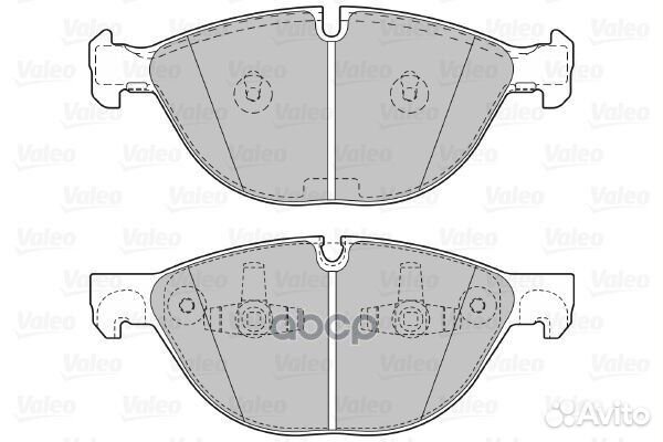 Колодки тормозные дисковые перед 601128 Valeo