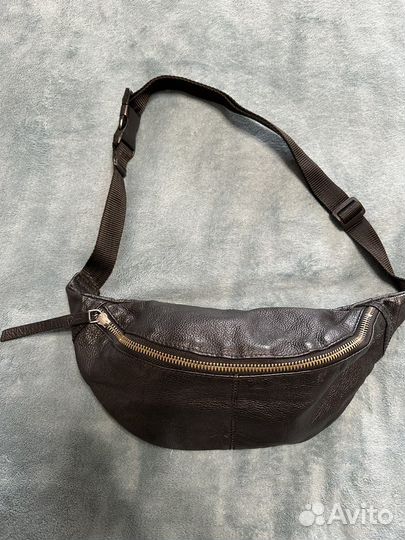 Сумка бананка кожаная ASOS