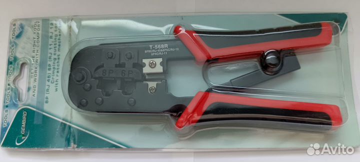 Клещи обжимные RJ-45, RJ-11, RJ-12 Gembird T-568R