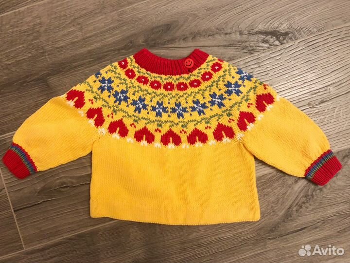 Желтый Свитер 62 см