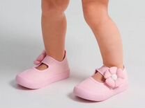 Новые Туфли для девочки 23 розовые с цветком