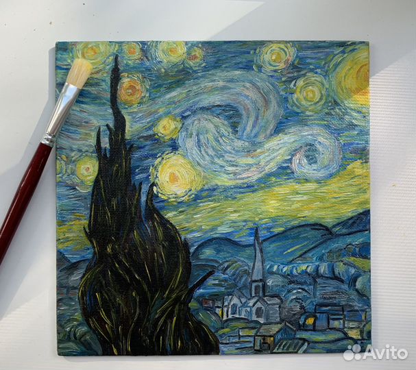 Картина маслом ‘‘Звездная ночь‘‘