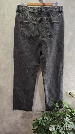 Джинсы широкие zara 38