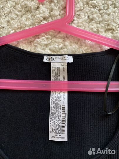 Лонгслив женский в рубчик zara, раз 40-44