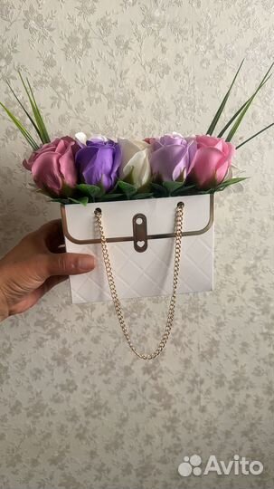 Букет цветы из мыла