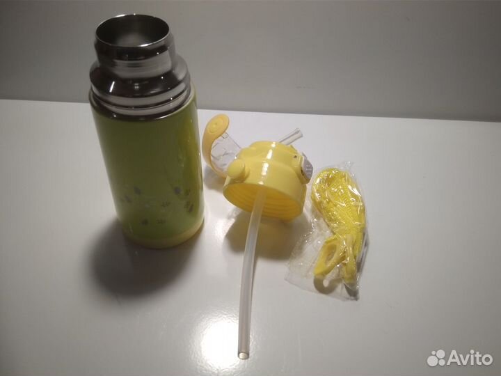 Термос-поильник детский с трубочкой и крышкой