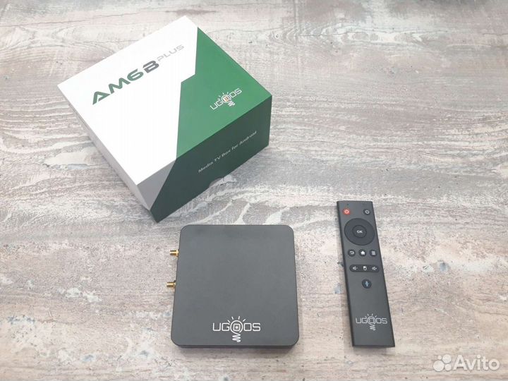 Ugoos AM6 BPlus 4/32 BTS пульт, настройка под ключ
