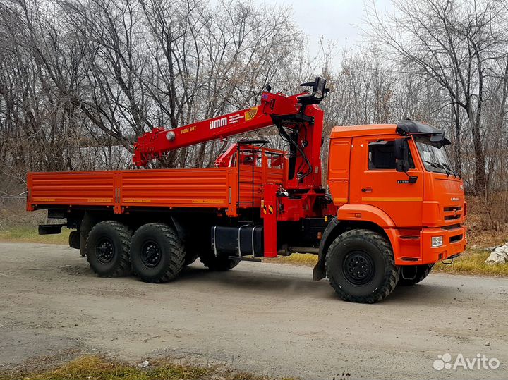 Бортовой грузовик КАМАЗ 43118-50 с КМУ УММ, 2025
