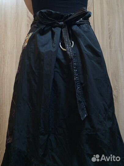 Юбка винтажная в пол witch core