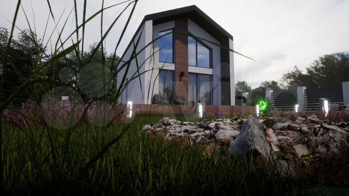 Коттедж 90 м² на участке 9 сот.