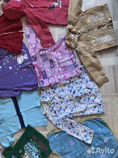 Большой пакет одежды для девочки 86-92