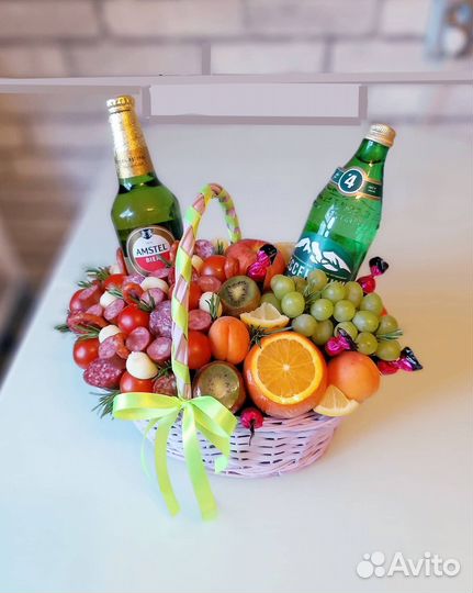 Подарочные корзины, фруктовые корзины, мясные