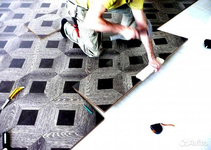 Укладка ламината, кварц - виниловой плитки,пвх