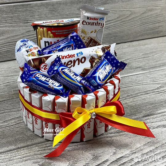 Сладкий букет из конфет