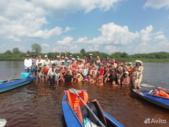 Сплав по реке на байдарках и рафтах
