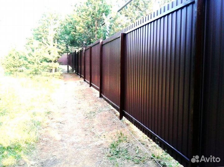 Забор из профнастила