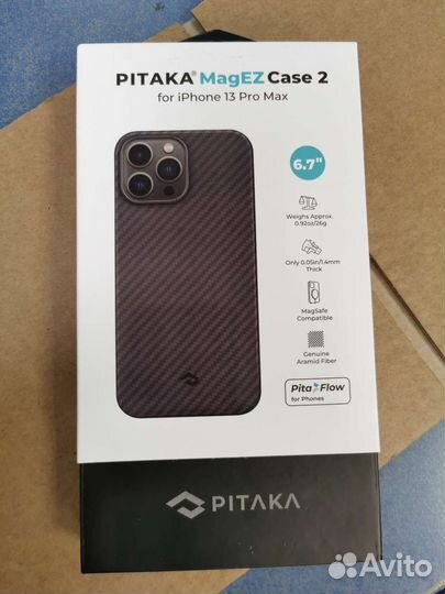 Pitaka iPhone 13 Pro, 13 Pro Max чёрный