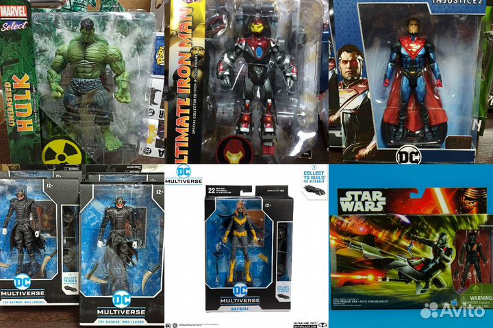 Фигурки Marvel Select Hulk, Iron Man, Multiverse I