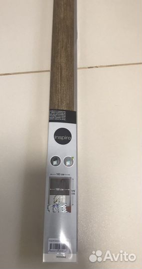 Рулонная штора inspire 160*175 коричневая