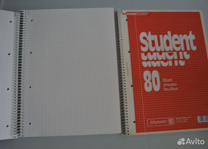 Тетради А4 клетка, линейка, на спирали