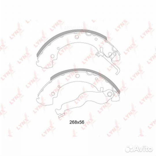 Lynxauto BS-8003 Колодки тормозные барабанные зад