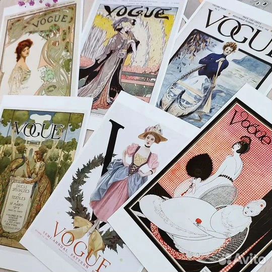 Открытки Vogue 100 штук в кейсе