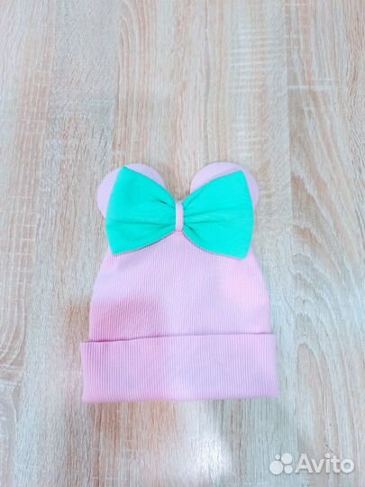 Шапка с бантиком для девочки
