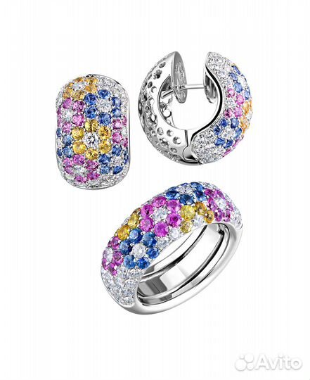 Комплект Pasquale Bruni Multi Color Sapphire & Dia