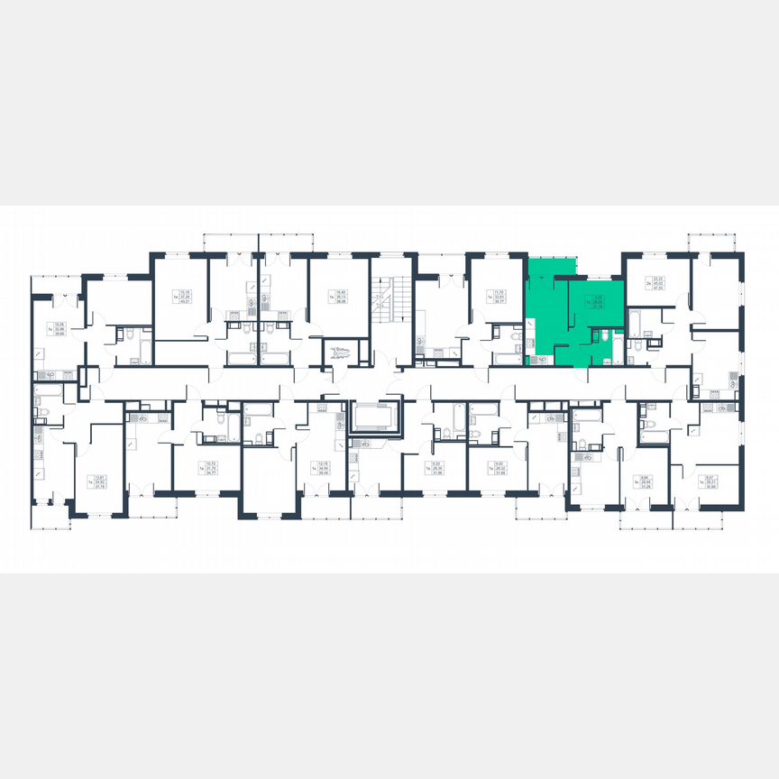 1-к. квартира, 29,9 м², 7/8 эт.
